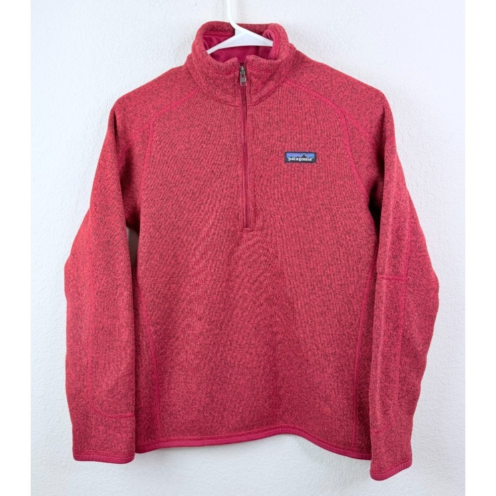 Patagonia Better Sweater 1/4 Zip‎ Pullover Women's S Red Fleece Outdoor Gorpcore